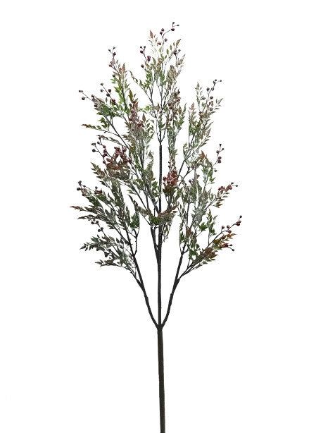 158cm Snowy Berry and Foliage Branch - Natural (158cm long)