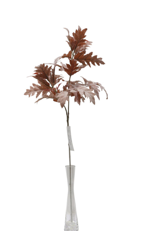 Artificial Senecio Cineraria Stem - Red/Grey (70cm long)