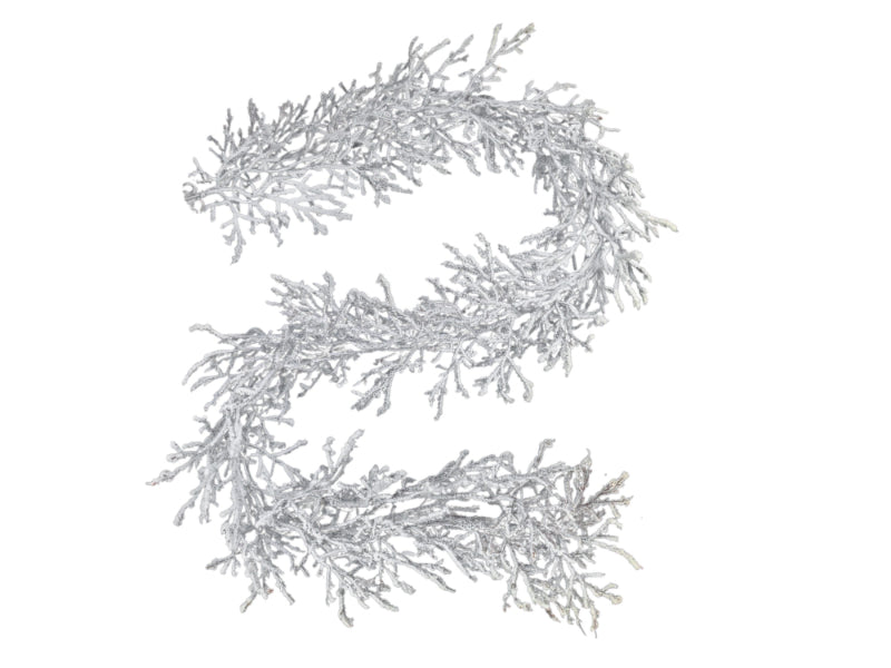 Snowy Twig Garland - White (180cm long)