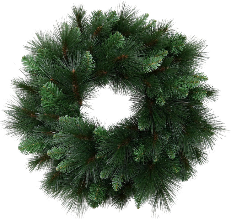 Super Tuscan Double Wreath - Green (60cm diameter, 96 tips)