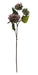 Sunflower Spray - Brown/Mauve (68cm long, with 3 heads)