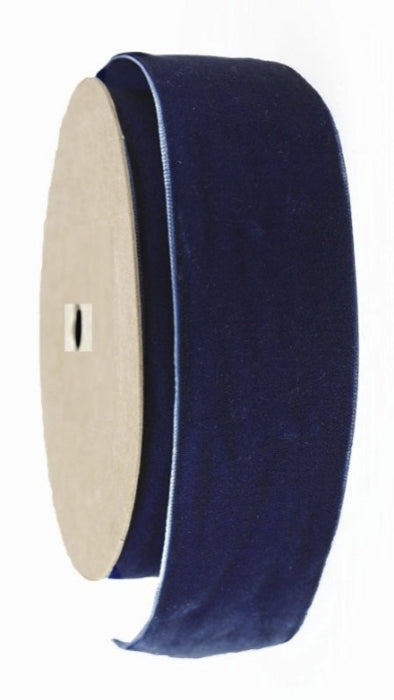 25mm Velvet Ribbon - Navy (25mm x 10m)