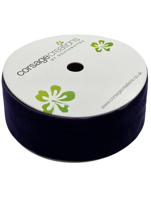 50mm Velvet Ribbon - Purple (50mm x 10m)