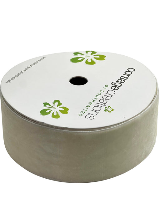 50mm Velvet Ribbon - Cream (50mm x 10m)