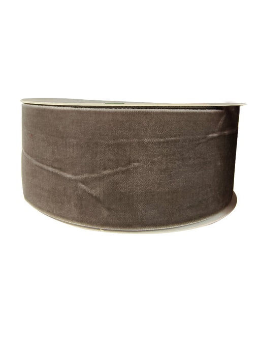 50mm Velvet Ribbon - Grey (50mm x 10m)