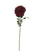 Single Velvet Open Rose - Red (75cm long)