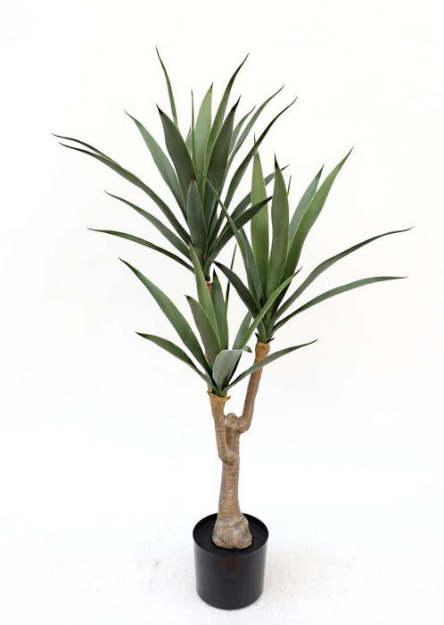 Artificial Yucca Tree in pot - Natural (UV protected, 3 heads, 118cm tall)