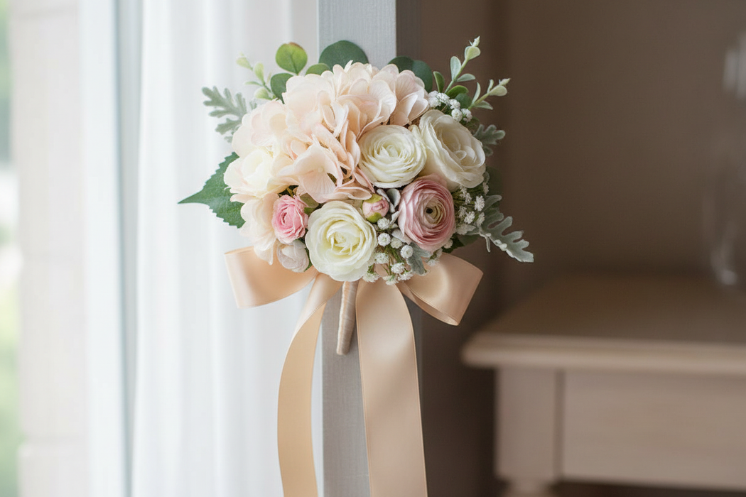 Single Hydrangea - Blush Pink
