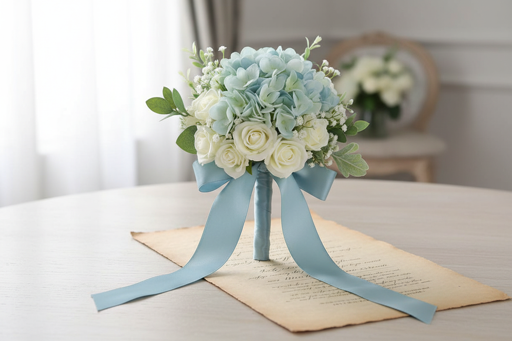 Single Hydrangea - Light Blue
