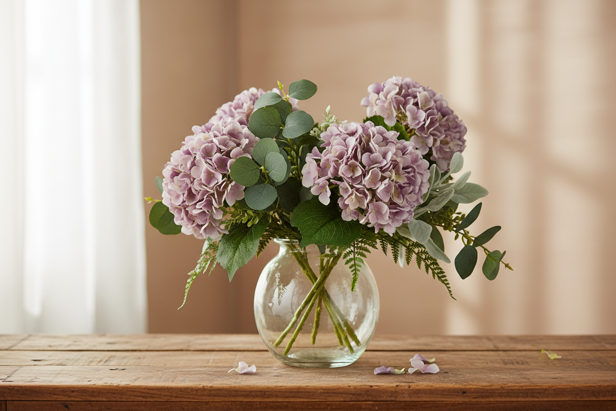 Single Hydrangea - Light Violet