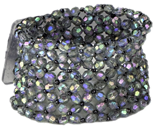 Classic Black Iridescent Corsage Bracelet