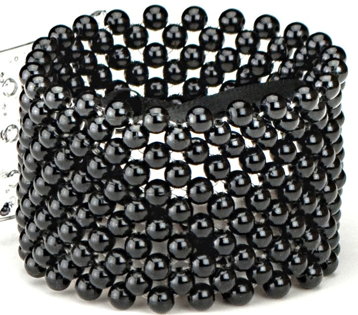 Classic Black Corsage Bracelet