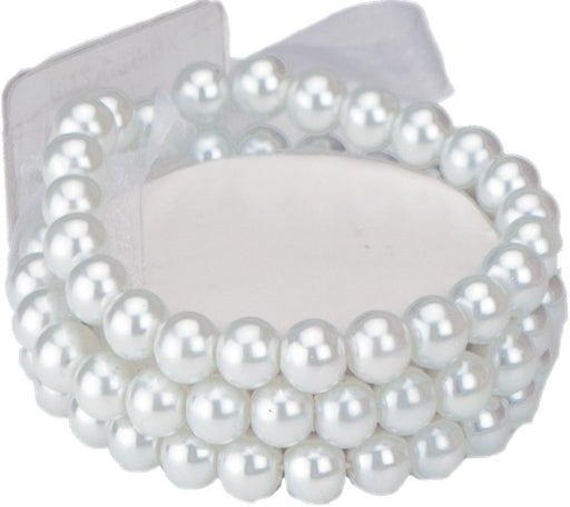 Delicate Kid's Corsage Bracelet - White (6cm diameter)