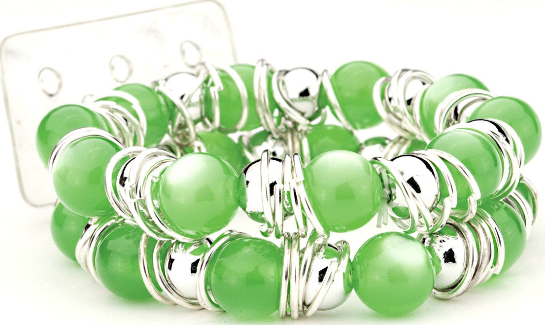 Gum Drops Green Corsage Bracelet