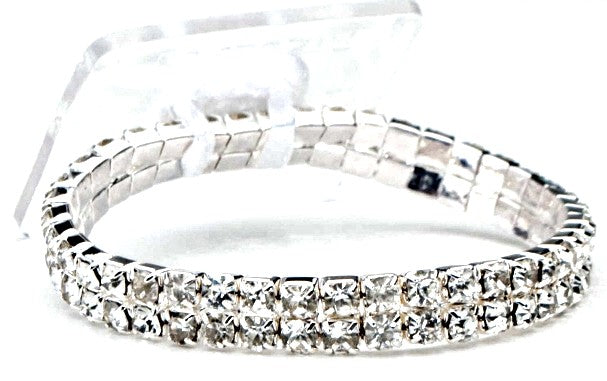 Sophisticated Lady Corsage Bracelet - Silver