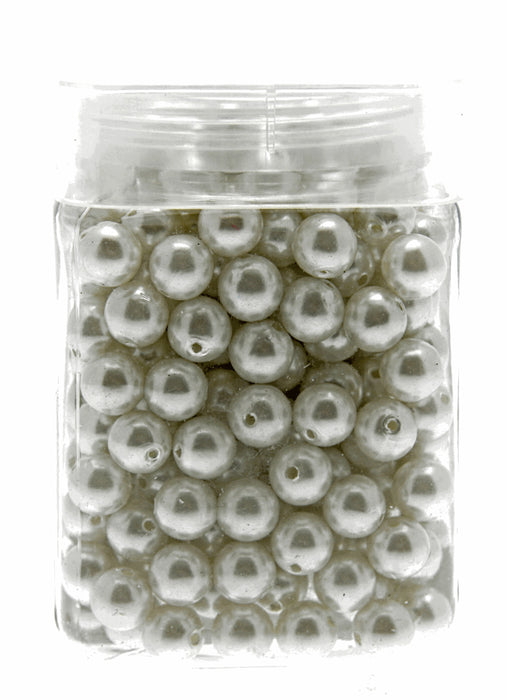 12mm Pearl - White (150g, Approx 179 Pcs Per Pk)