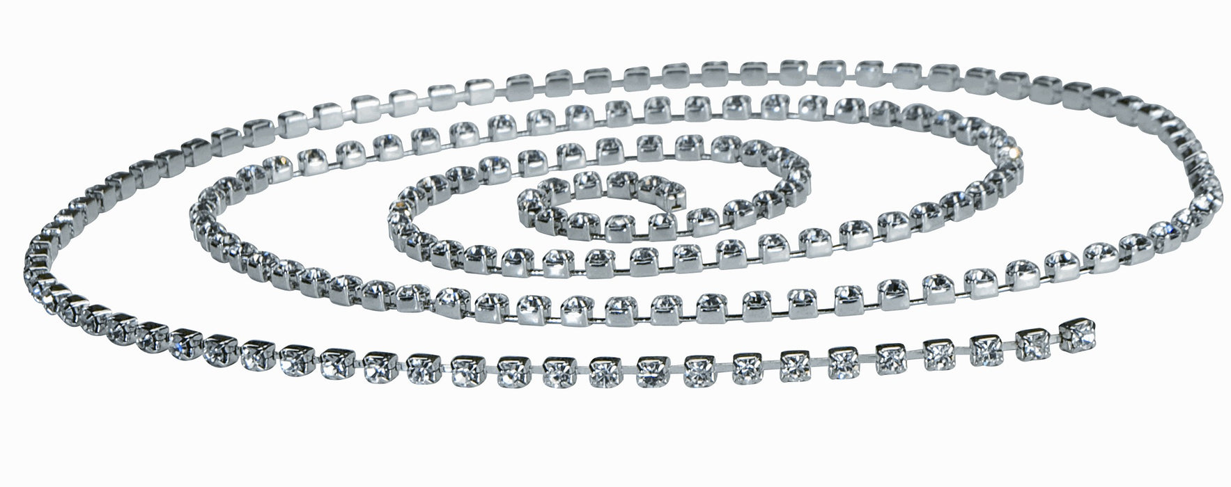 Diamante Chain - Silver (4mm x 1m)