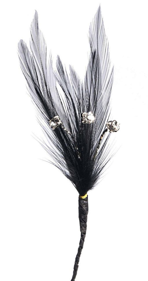 Flutters Feathers - Black (15cm Long, 3 pcs per pack)