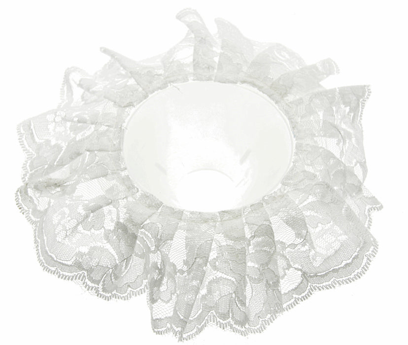 Lace Bouquet Frill - White (25cm Diameter)