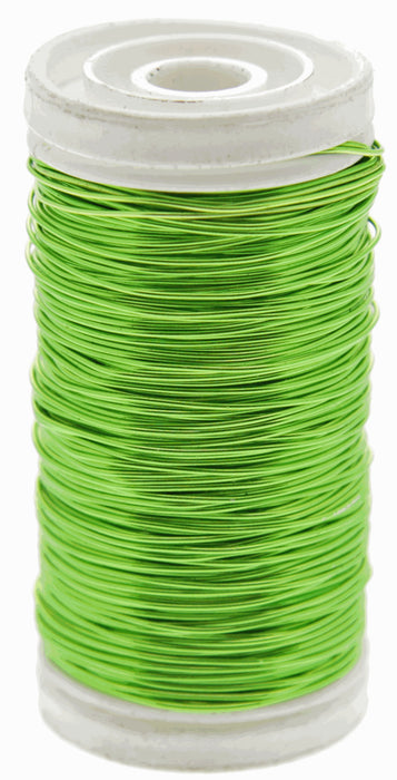 Metallic Wire - Lime Green (0.5mm x 100g)