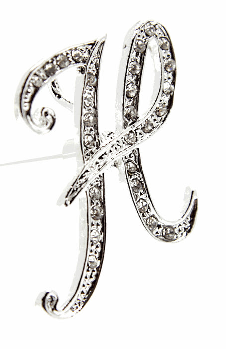 Monogram Letters H - Silver