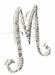 Monogram Letters M - Silver