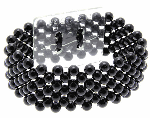 Narrow Classic Corsage Bracelet - Black