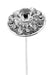 Kara's Kisses - Razzle Silver Floral Pick (1cm Diameter, 3 pieces per pack)