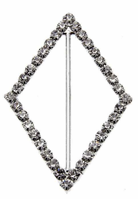 Silver Diamond Bouquet Buckle