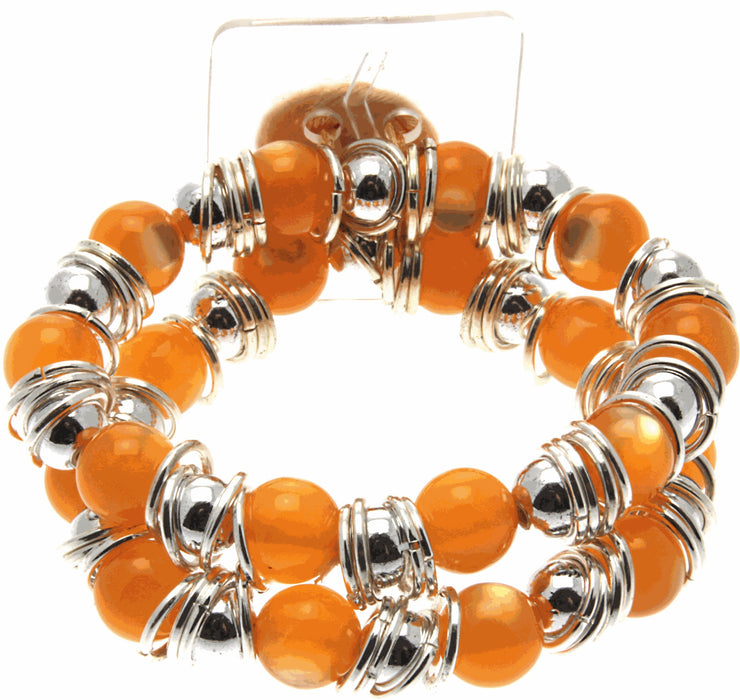 Gum Drop Orange Corsage Bracelet