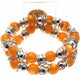 Gum Drop Orange Corsage Bracelet