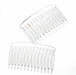 Chelsea Hair Comb - Clear (12 pcs per pk)