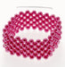 Narrow Classic Corsage Bracelet - Hot Pink