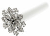 Superior Single Diamante Wedding Day Brooch Bouquet - Silver