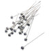 4mm Diamante Corsage Pin - Silver (4cm pin, 72 pcs per pk)