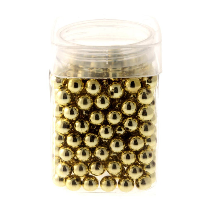 8mm Pearl - Gold (Approx 624 pcs per pk)