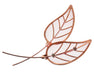 Gleaming Leaves - Rose Gold (12 per pk 6 with rhinestone, 6 without)