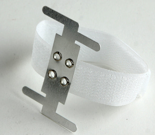 Hook & Loop Corsage Bracelet - White (6pcs per pk)