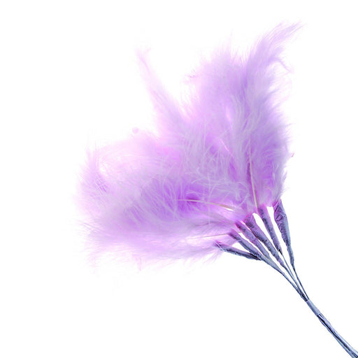 Fluffy Feathers - Mauve (24cm Long, 6pcs per pk)