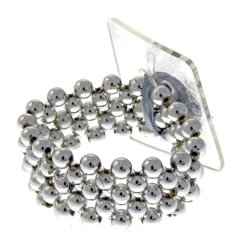 Little Lady Kids Corsage Bracelet - Silver (6cm Diameter, 2pcs per pk)