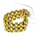 Little Lady Kids Corsage Bracelet - Gold (6cm Diameter, 2pcs per pk)