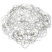 15cm Wire Beaded Collar - Silver (15cm Diameter)