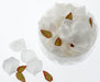 Glittered Rose Petals - White with Iridescent Glitter (164pcs per pk)