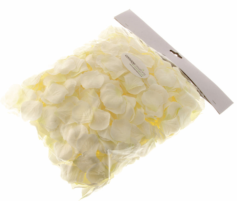 Bulk Rose Petals - White/Green (1000 pcs per pk)