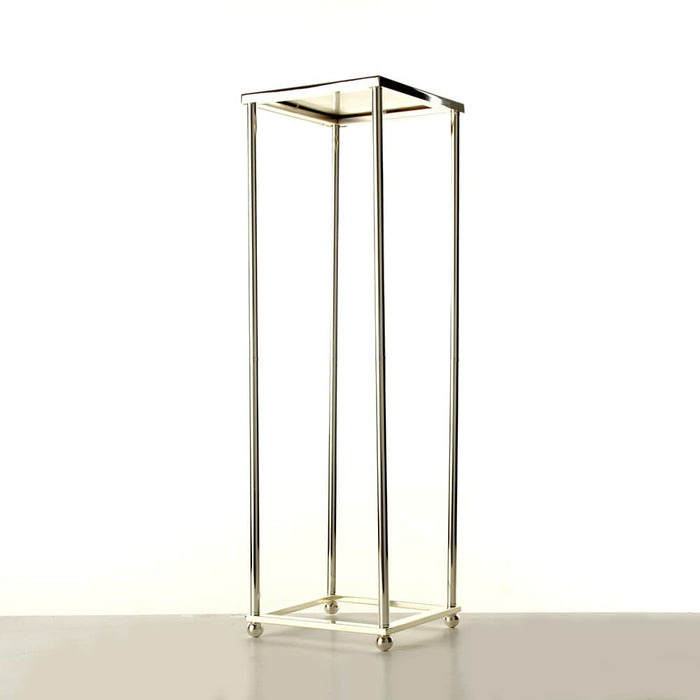 100cm Aurora Plinth - Silver (100cm tall, flat pack)