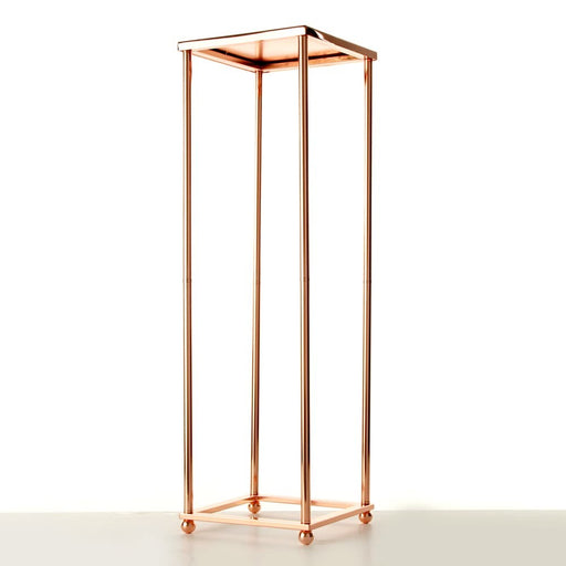 100cm Aurora Plinth - Rose Gold (100cm tall, flat pack)