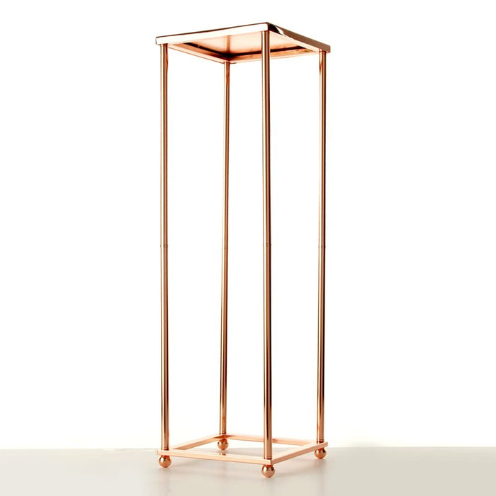 100cm Aurora Plinth - Rose Gold (100cm tall, flat pack)