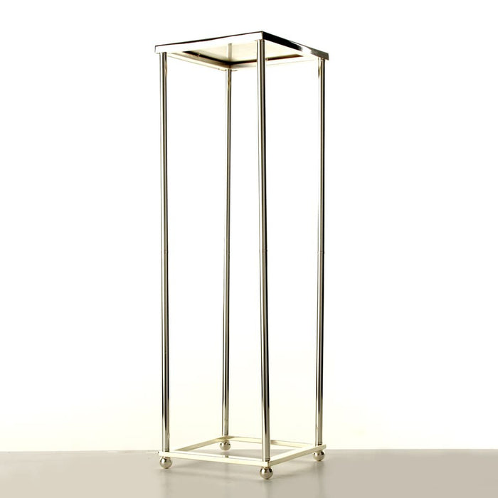 60cm Aurora Plinth - Silver (60cm tall, flat pack)