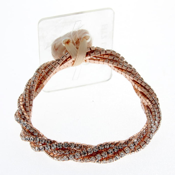 Twist Corsage Bracelet - Rose Gold