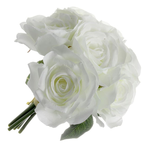 Rose Posy - Ivory (6 heads, 24cm long)